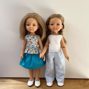 Paola Reina doll outfit,Paola Reina summer wardrobe, Paola Reina summer set, Paola Reina clothes, Paola Reina pants, skirt and tops