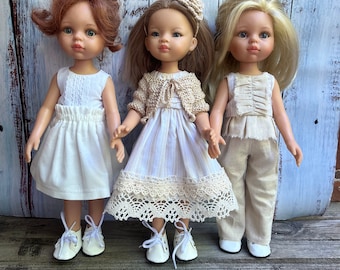 Vestiti per bambole Paola Reina, set di bambole Paola Reina, abito Paola Reina, guardaroba per bambole, adatto per bambole da 13 pollici, set di vestiti per bambole, PRONTO PER LA SPEDIZIONE