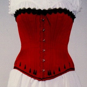 BPC-1 Ladies&#39; Victorian Corset Straight Seam - Download of Laughing Moon Mercantile Bijoux #1 Corset only