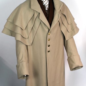 136 All Views - Late Georgian and Regency Greatcoat and Garrick Men&#39;s & Women&#39;s - Coachman&#39;s Coat, Carrick