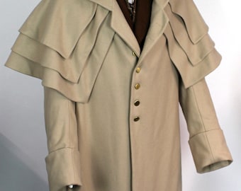 136 All Views - Late Georgian and Regency Greatcoat and Garrick Men's & Women's - Coachman's Coat, Carrick
