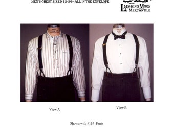 107 Victorian and Edwardian Formal and Informal Shirts with Collars and Cuffs & Period Neckwear - Laughing Moon Mercantile