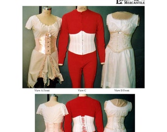 113 Men's and Ladies' Waist Corsets including a Ribbon Corset Download of Laughing Moon Mercantile