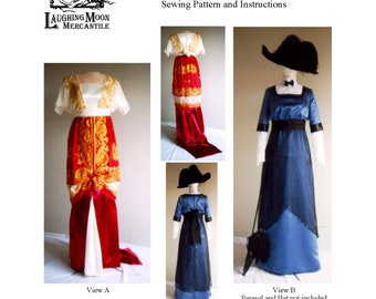 104 Edwardian Gown Sewing Pattern-Laughing Moon Mercantile