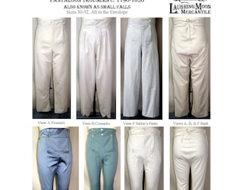 131 Men's Regency Trousers, Pantaloons, Cossacks, Sailor's Trousers