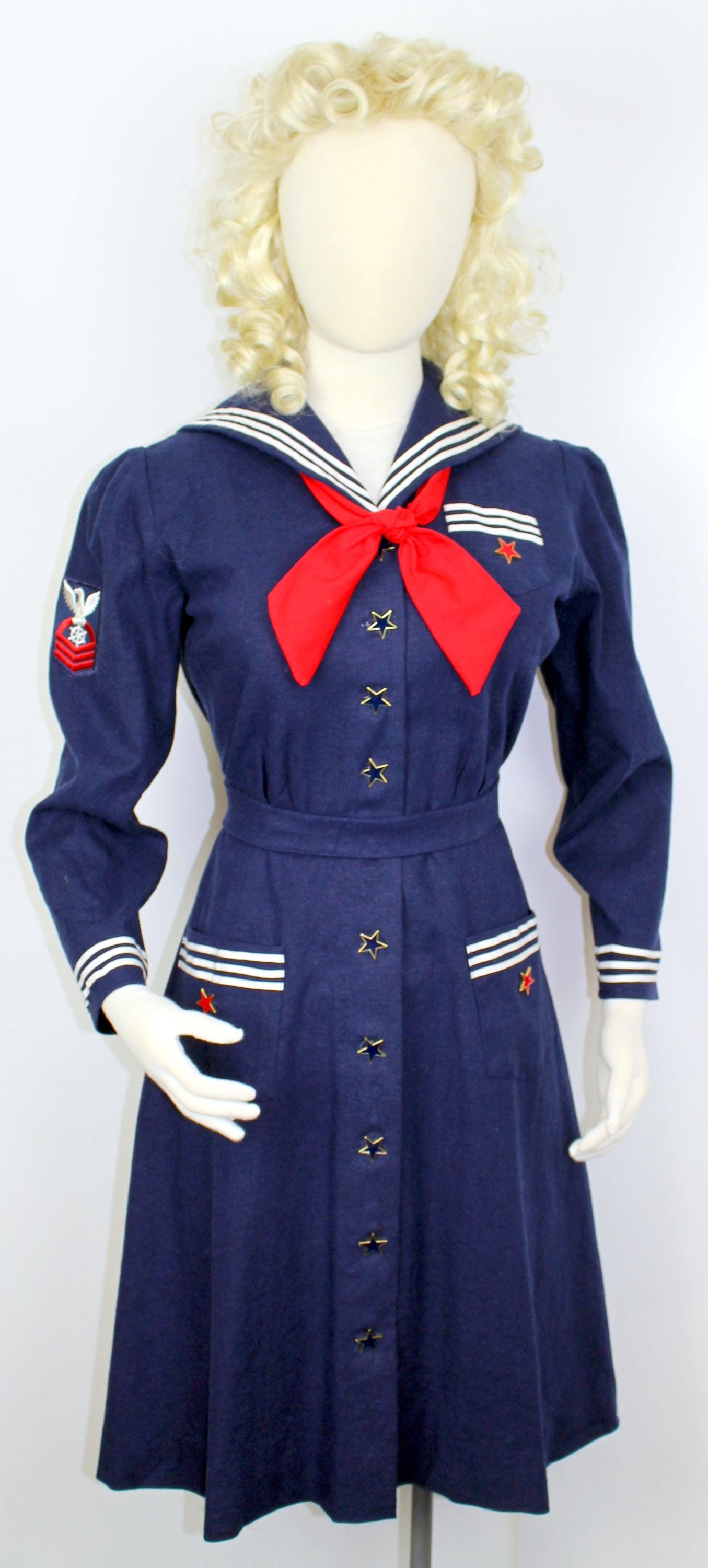 knee length dresses for ladies Crisp Sailor Dress & Cap main image 1