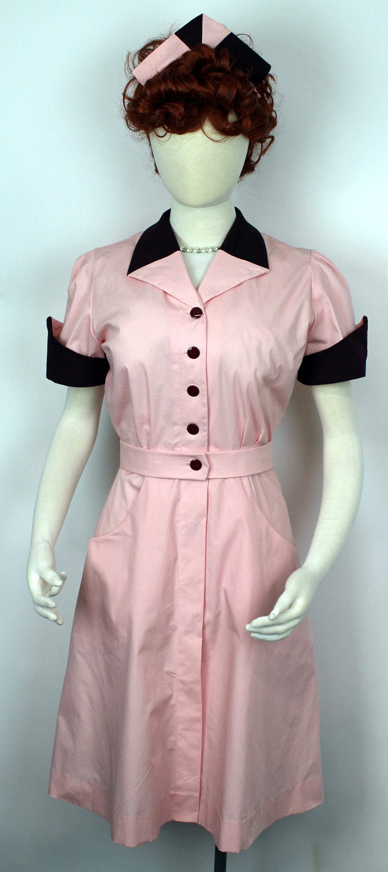 134A Lucy Chocolate Factory Angelica Uniform Sewing Pattern Size