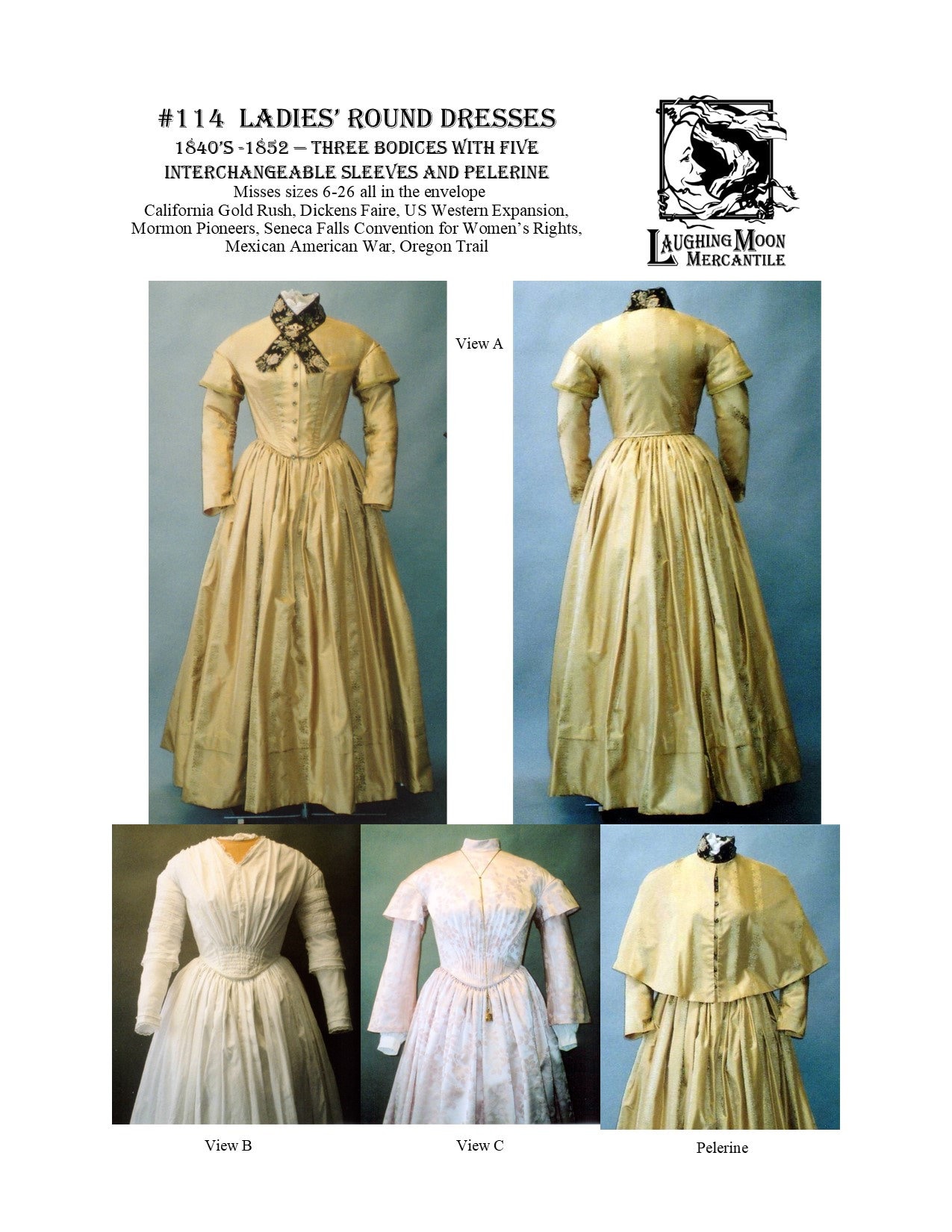 1840S Dress Pattern - OdellRene