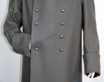 136-D Napoleon's Greatcoat-Overcoat-Georgian/Regency Men's Double Breasted Stand and Fall Collar