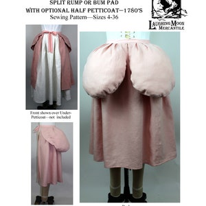 180 Split Rump Bum Pad 18th Century 1780s