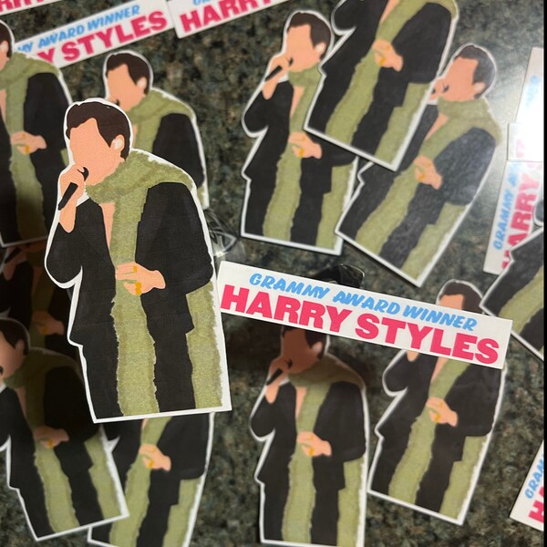 Harry Styles Grammy Award Outfit Sticker Duo