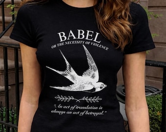 Camiseta Babel Birdie, camiseta de bebé Robin Swift, camiseta para amantes de los libros, camiseta literaria, estilo Dark Academia, amante de los libros y los libros