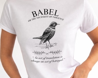 Camiseta Babel, camiseta de bebé Robin Swift, camiseta para amantes de los libros, camiseta intelectual, estilo Dark Academia, amante de los libros y los libros
