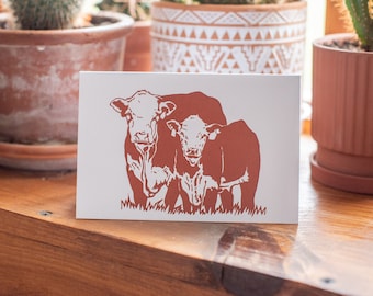 Hereford Cow/Calf Card