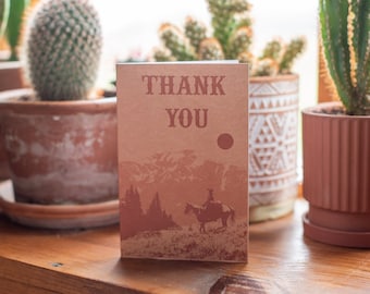 Western Thank You Card