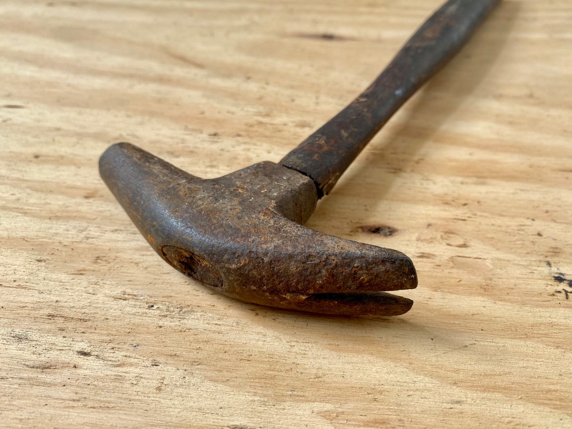 Old Farriers Shoeing Hammer with Long Handle Etsy