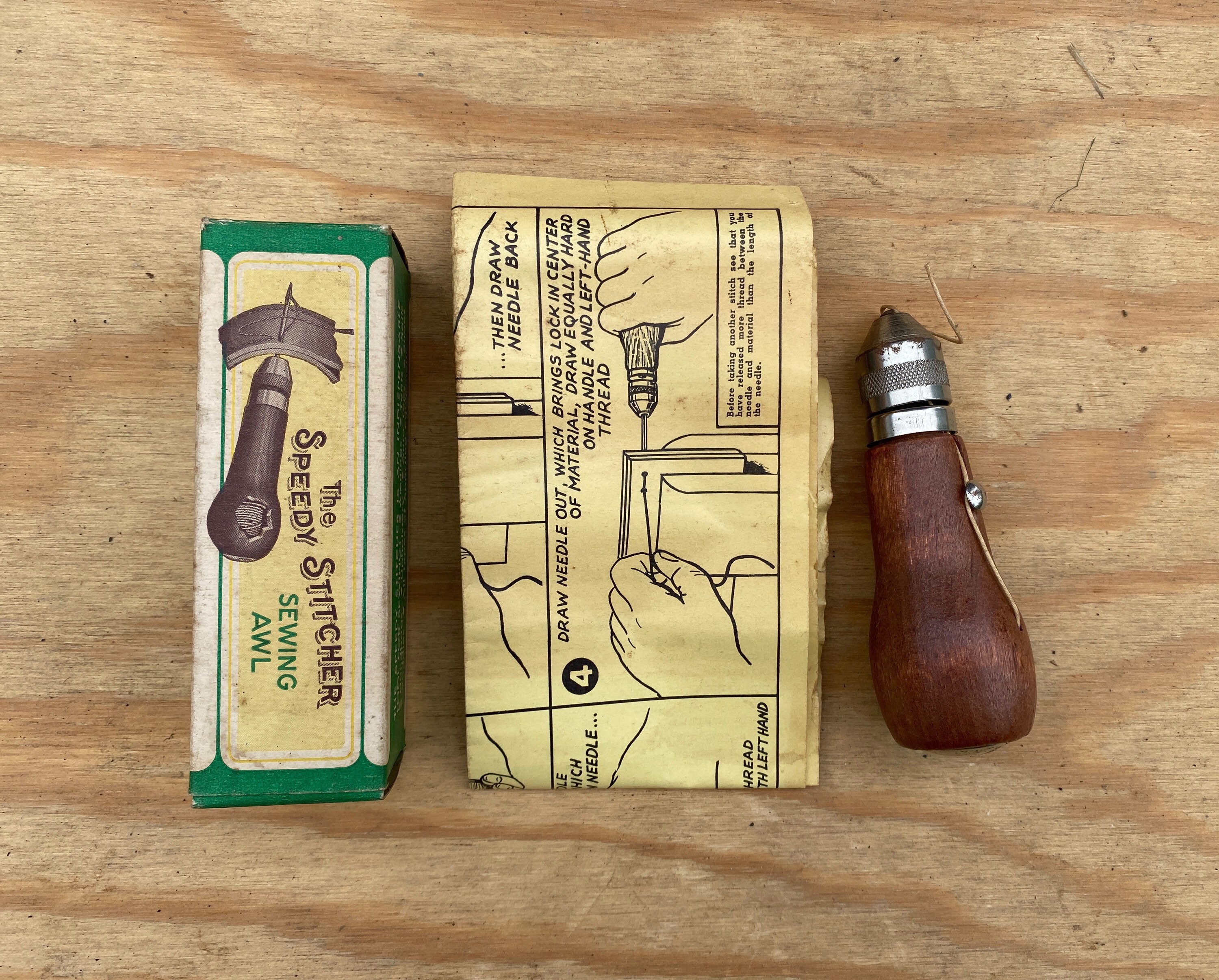 Vintage Sewing Awl The Speedy Sticher Stewart Mfg. Co. Etsy