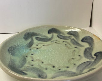 Teal Patterned Plate