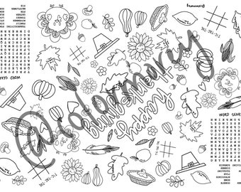 Thanksgiving Coloring Page ( KIDS ) - PDF