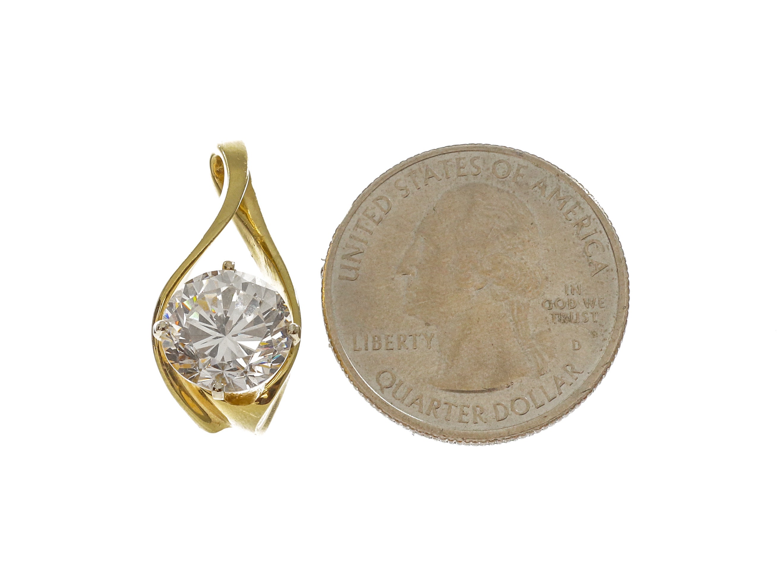 【関税込み】Coperni リング Charming 14k Solid Gold Round-cut White Cubic Zirconia