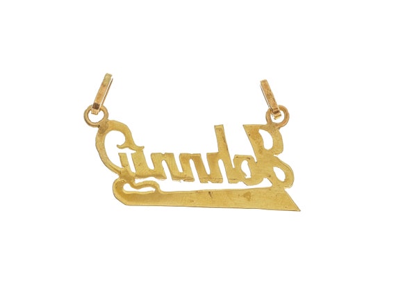 Classic 14k Solid Gold 'Jonny' Personalized Penda… - image 2