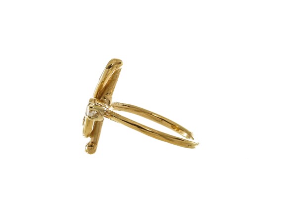 14k Solid Gold Music Note Ring - Size 2 3/4 - image 2