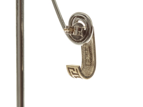 Ravishing Half Hook Design Pattern Engraved Stud … - image 6