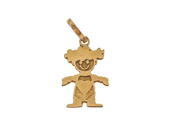 10k Solid Gold Baby Girl Pendant - Unique Design