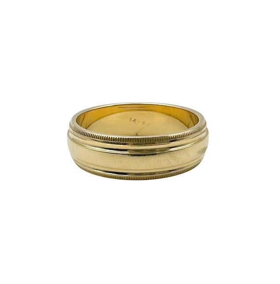Anillo de bodas de oro macizo de 10 quilates Talla Estilo