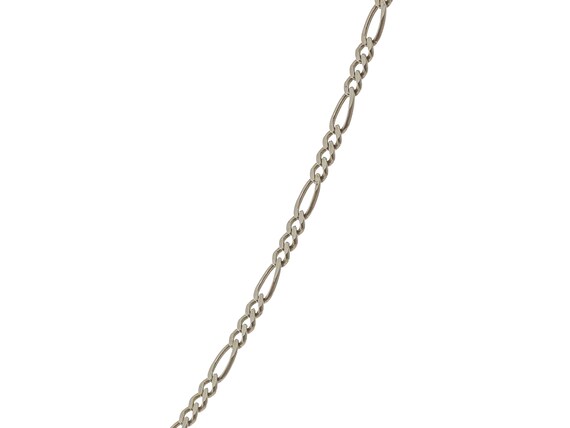 Classic 14k Solid Gold Figaro Chain Necklace 20.6… - image 2