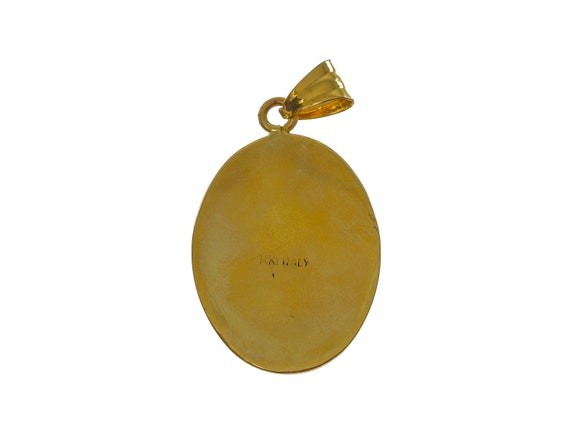 Elegant Look Oval-Shaped Jesus 14k Solid Gold Pen… - image 2