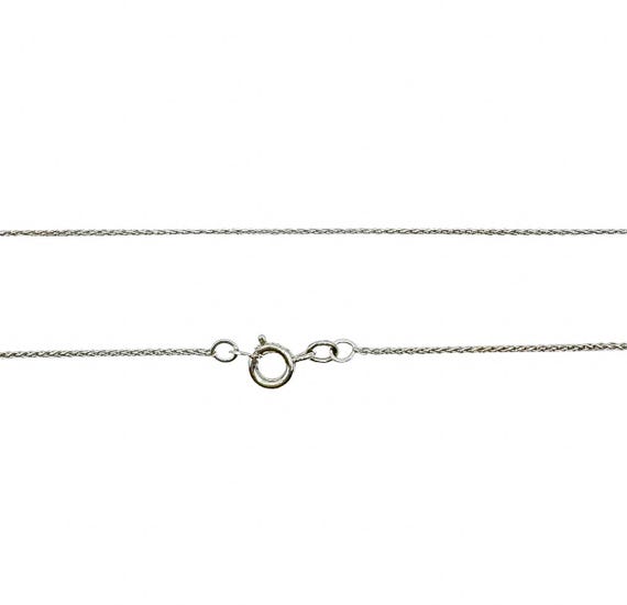 14k White Gold Rope Chain Necklace, 20 inch Solid… - image 3