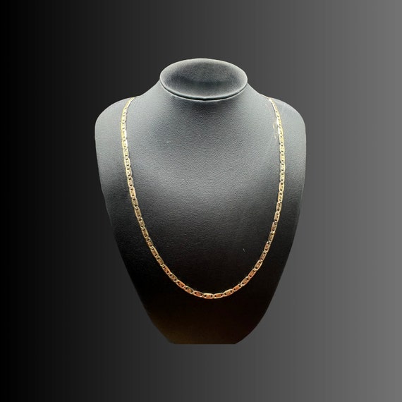 Beautiful 10k Solid Yellow Gucci Chain Necklace -… - image 1