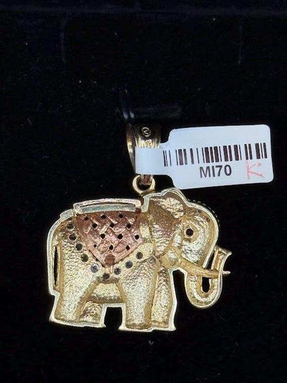 14k Solid Gold Leopard Print Ring- MI70 - image 2