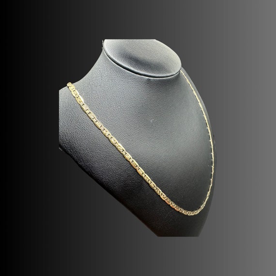 Beautiful 10k Solid Yellow Gucci Chain Necklace -… - image 2