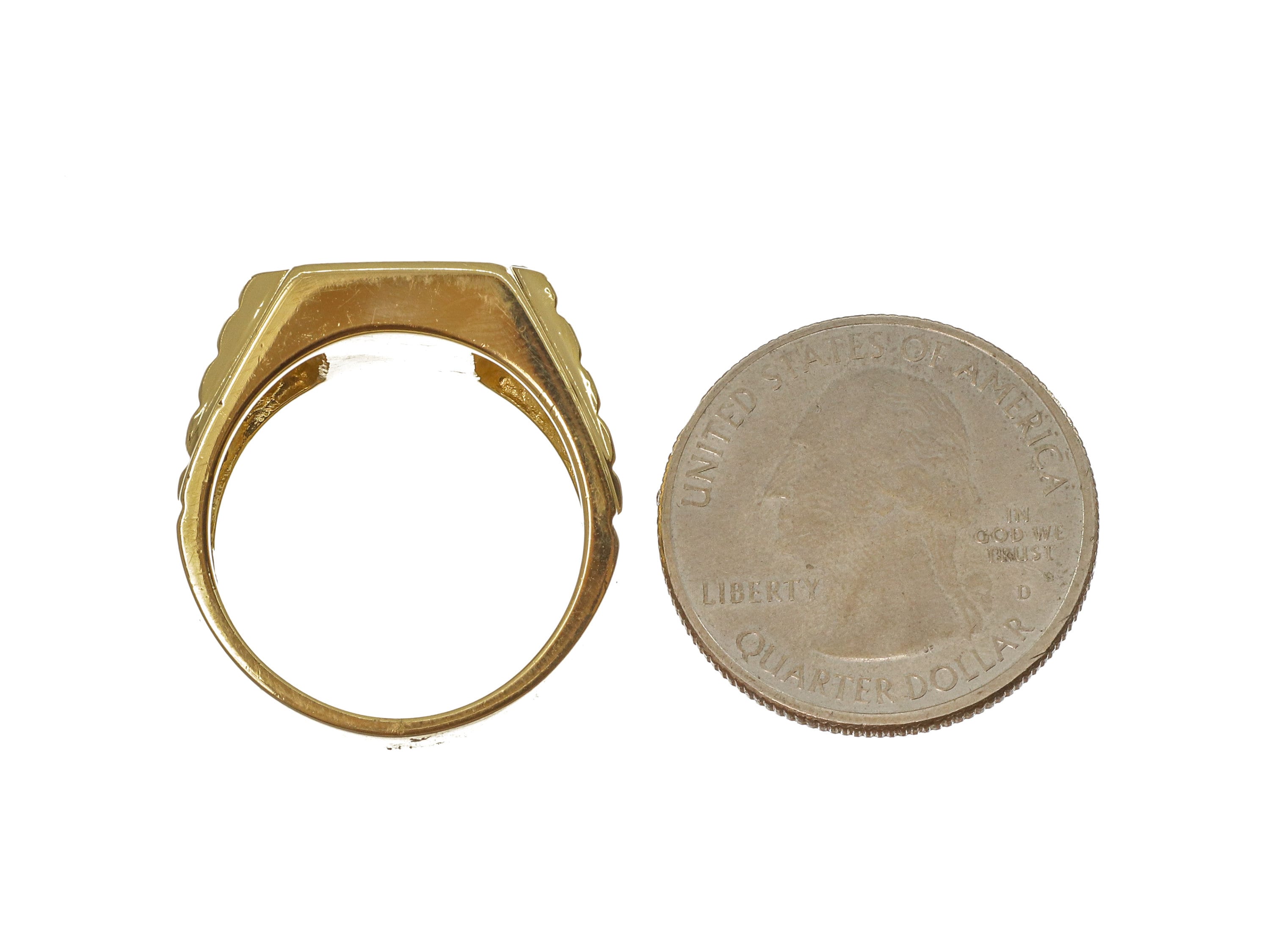 ブラックストーン クラシックリング Classic Punk Geometric Black Stone Ring Stainless Steel