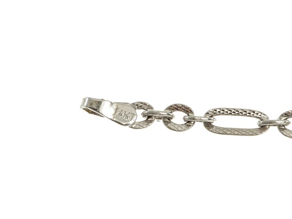 Vintage Sophisticated Unisex Jewelry Figaro Chain… - image 4