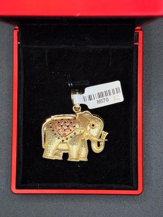 14k Solid Gold Leopard Print Ring- MI70 - image 4