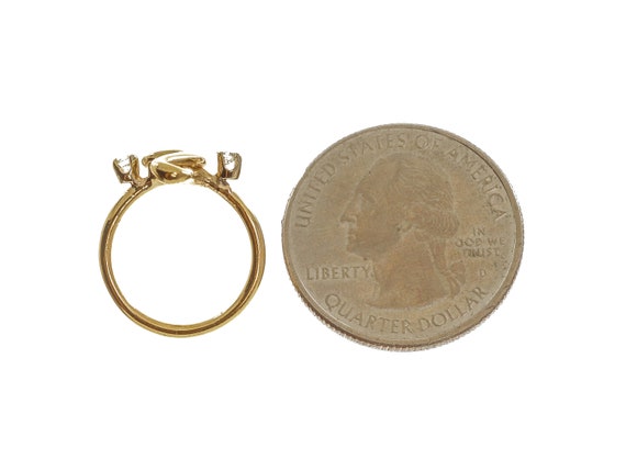 14k Solid Gold Music Note Ring - Size 2 3/4 - image 5