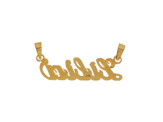 Gorgeous 14k Solid Gold 'Lilia' Personalized Pend… - image 2