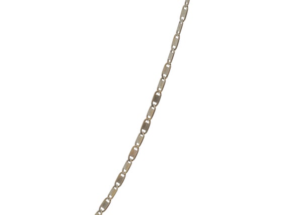 Simple 14k Solid Gold Gucci Chain Necklace 21.8" … - image 2