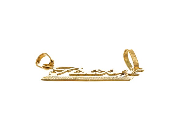 Classic 14k Solid Gold 'Rosy' Personalized Pendan… - image 3