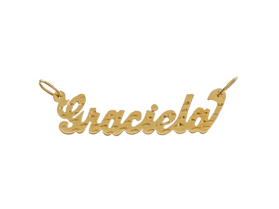 Attractive 14k Solid Gold 'Graciela' Personalized… - image 1