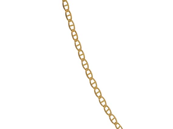 Appealing 14k Solid Gold Gucci Chain Necklace 21.… - image 2