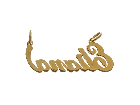 Charming 14k Solid Gold 'Eliana' Personalized Pen… - image 2