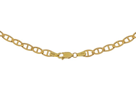 Appealing 14k Solid Gold Gucci Chain Necklace 21.… - image 3