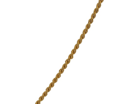 Fascinating 18k Solid Gold Long Rope Chain Neckla… - image 3