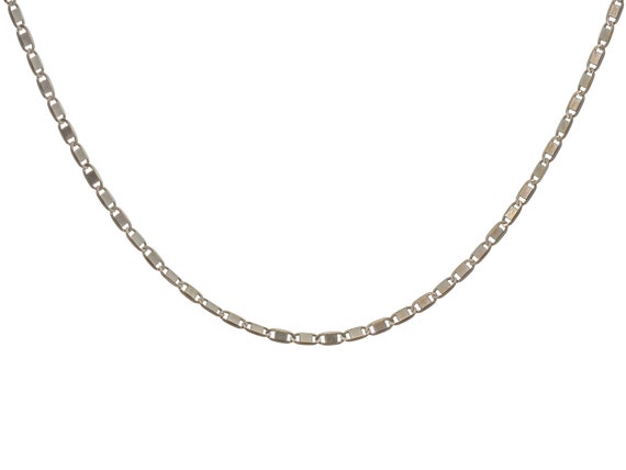 Simple 14k Solid Gold Gucci Chain Necklace 21.8" … - image 1