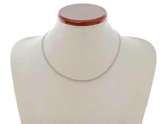 Fascinating 14k Solid Gold Cable Chain Necklace f… - image 4