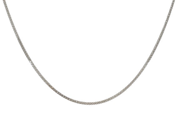 Simple 14k Solid Gold Women's Rope Chain Necklace 18 - Etsy